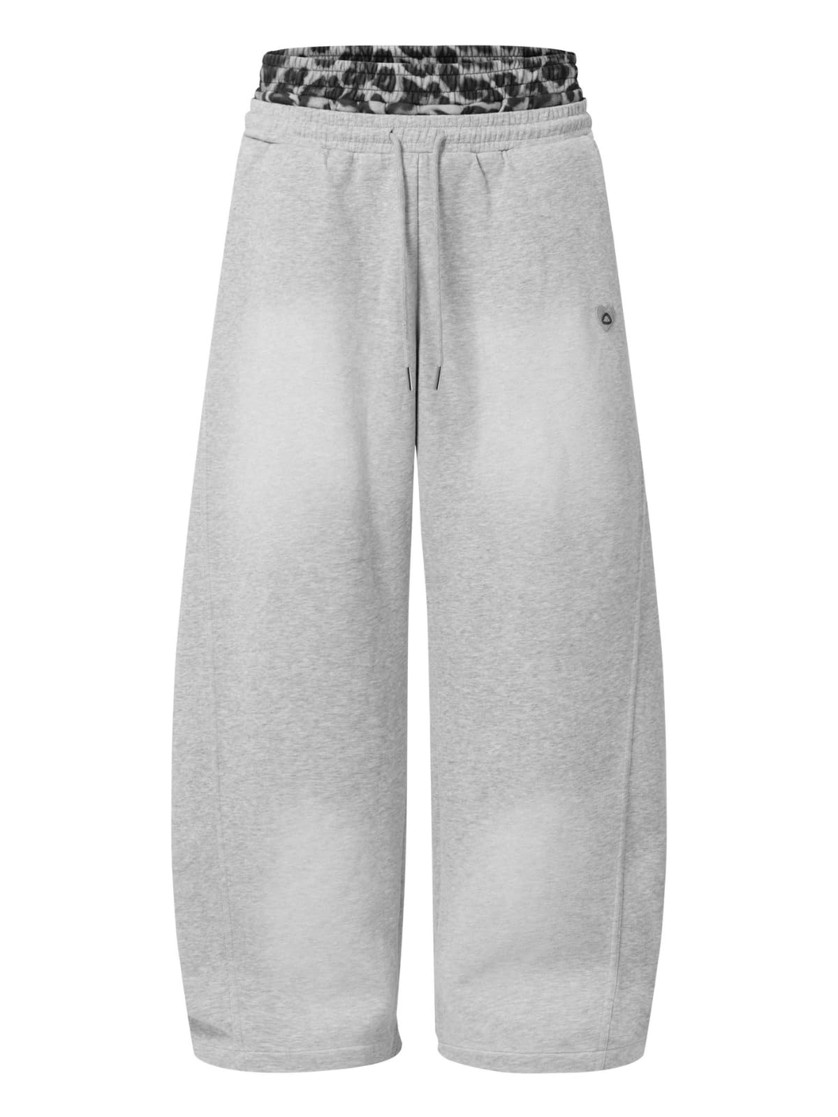 Aelfric Eden Washed Leopard Double Waist Baggy Sweatpants Unisex