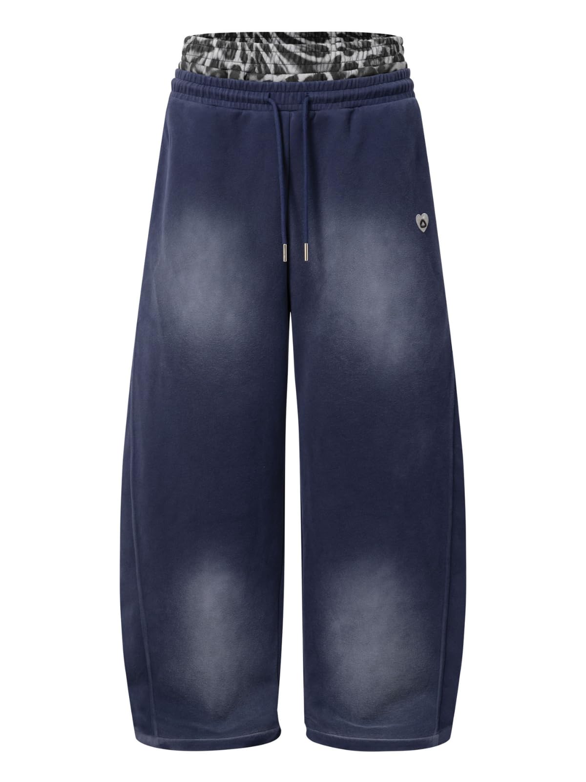 Aelfric Eden Washed Leopard Double Waist Baggy Sweatpants Unisex
