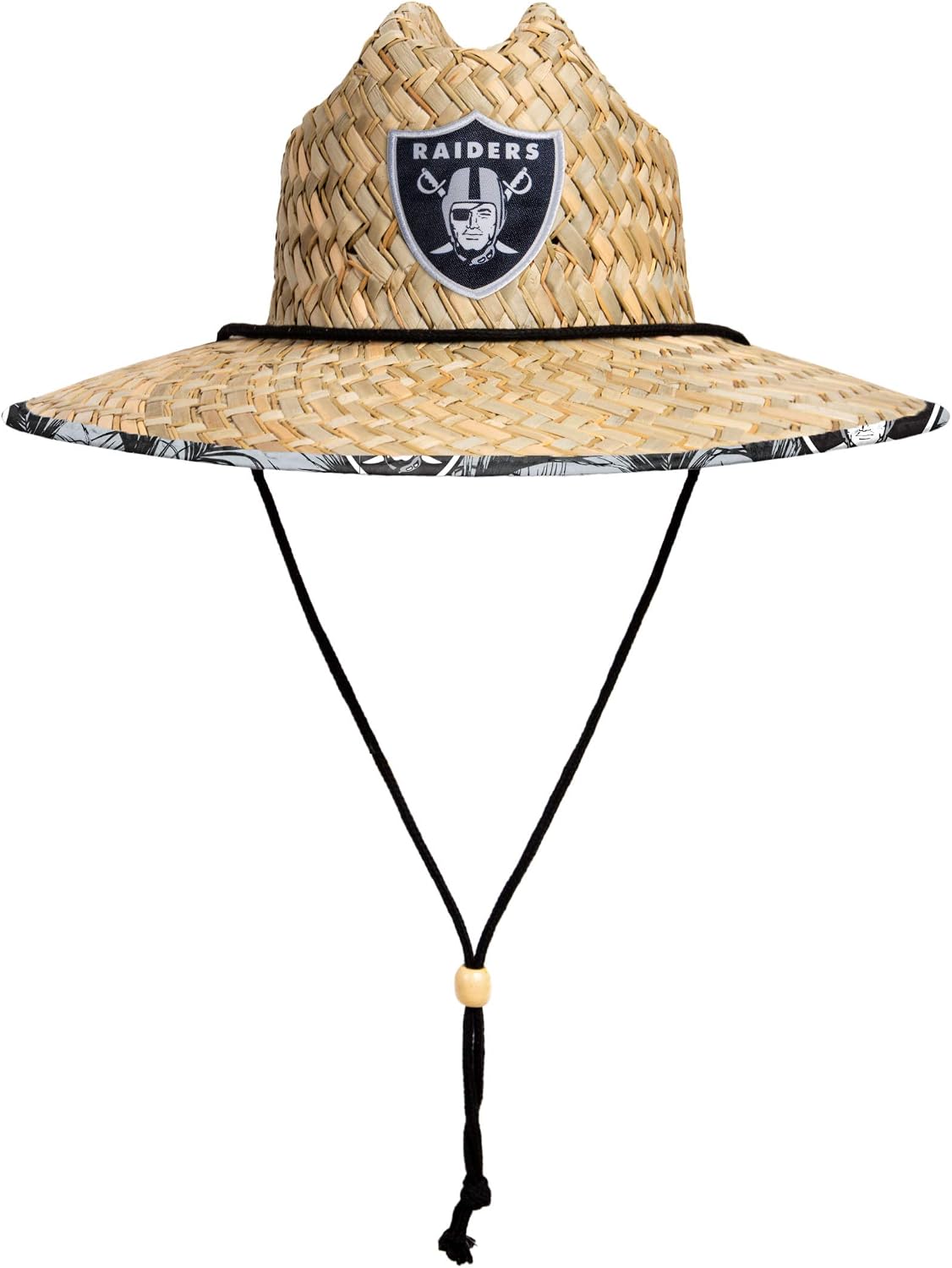 FOCO Men's NCAA College Team Logo Floral Straw Sun Hat