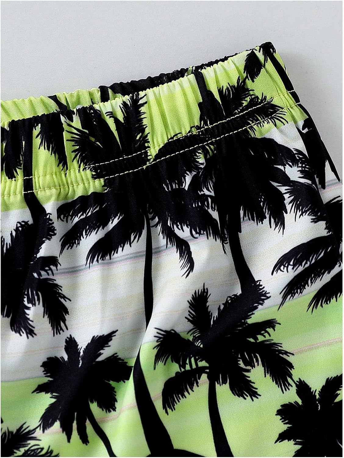 VIPWOLF Boy's Summer Outfits Sleeveless Tank Top and Tropical Print Shorts