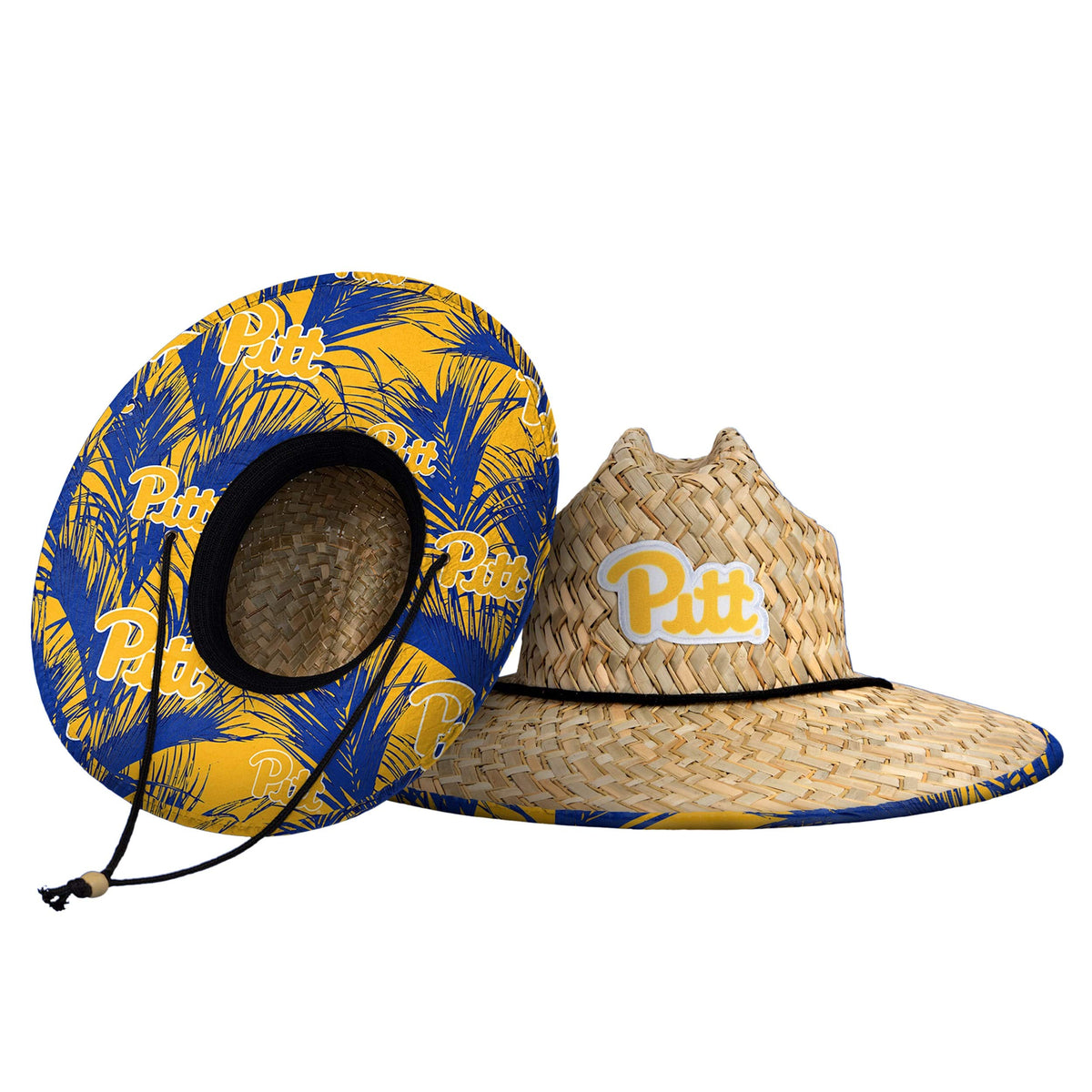 FOCO Men's NCAA College Team Logo Floral Straw Sun Hat