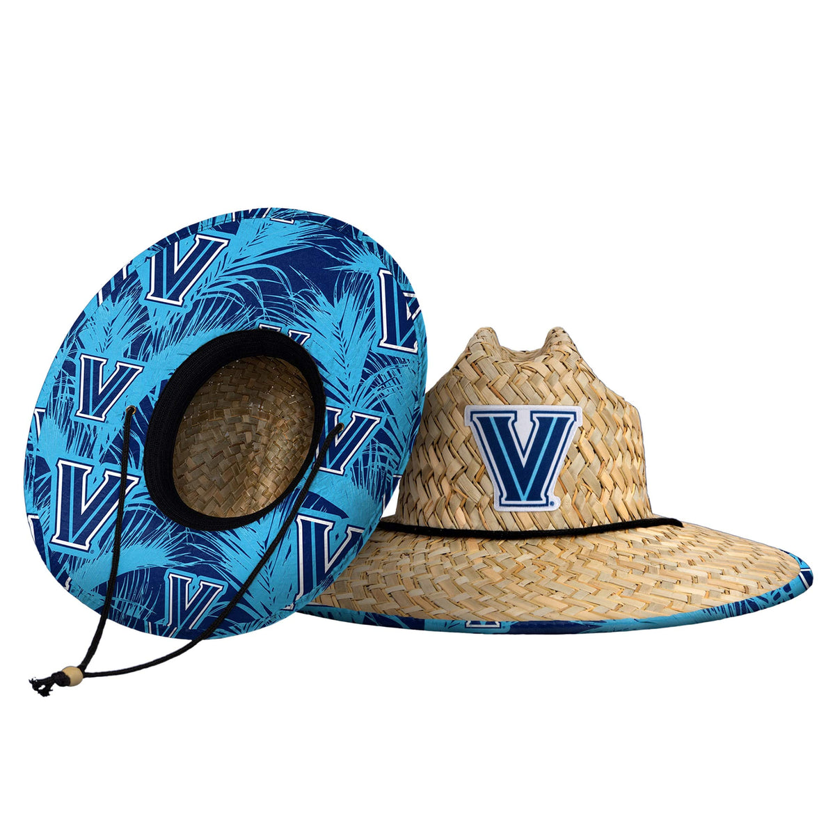 FOCO Men's NCAA College Team Logo Floral Straw Sun Hat