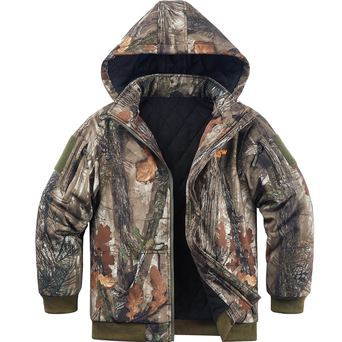 NEW VIEW Kids Camo Hunting Clothes Silent, Youth Hunting Jacket for Cold Winter, Camouflage Hunting Coat for Boys & Girls