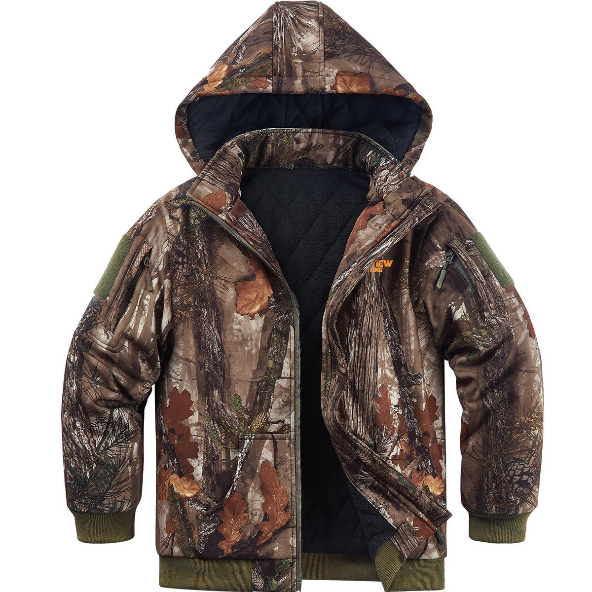 NEW VIEW Kids Camo Hunting Clothes Silent, Youth Hunting Jacket for Cold Winter, Camouflage Hunting Coat for Boys & Girls