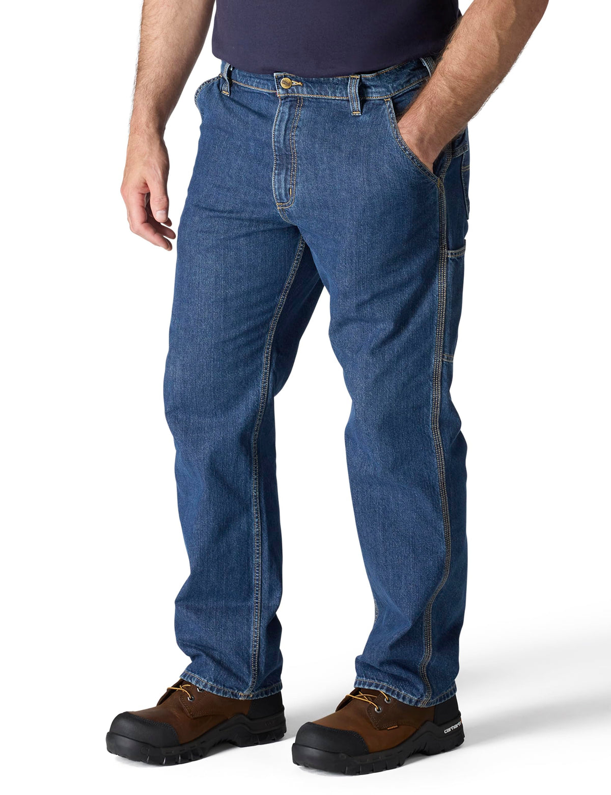 Carhartt Men's 107229 FR Loose Straight Denim Dungaree