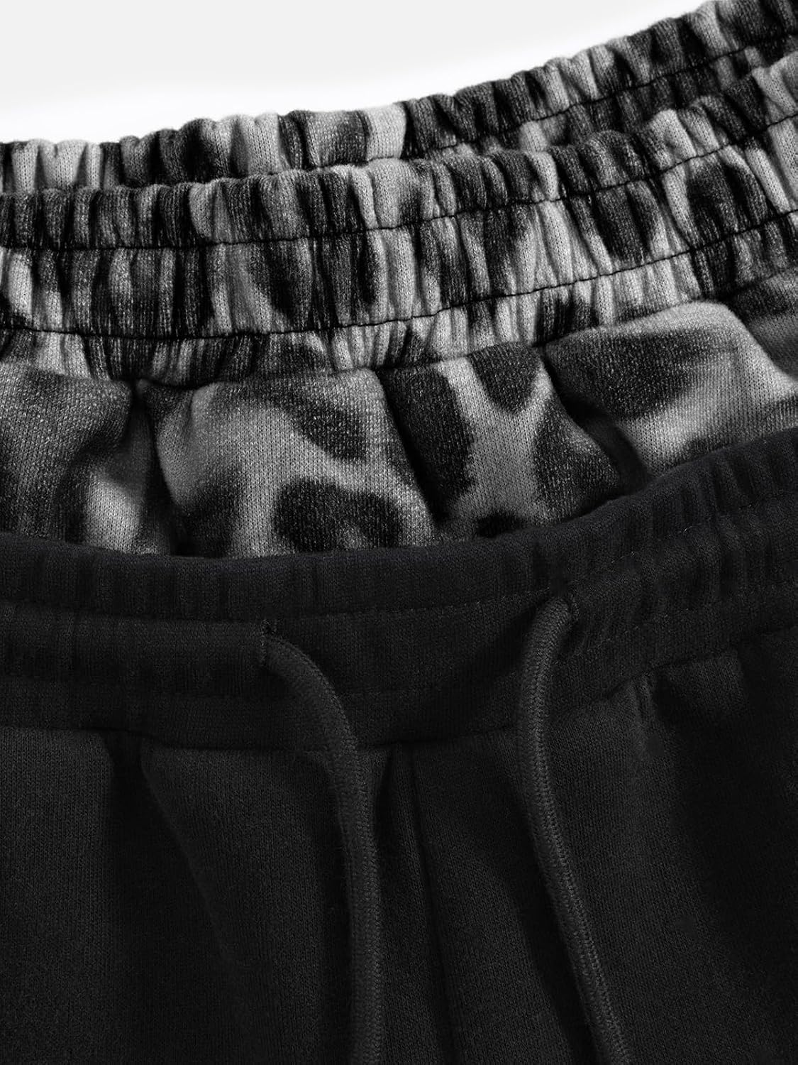 Aelfric Eden Washed Leopard Double Waist Baggy Sweatpants Unisex
