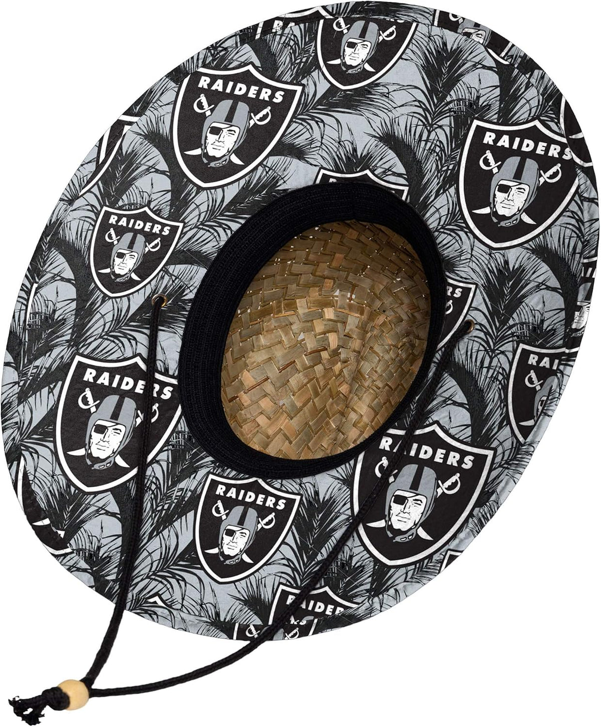 FOCO Men's NCAA College Team Logo Floral Straw Sun Hat