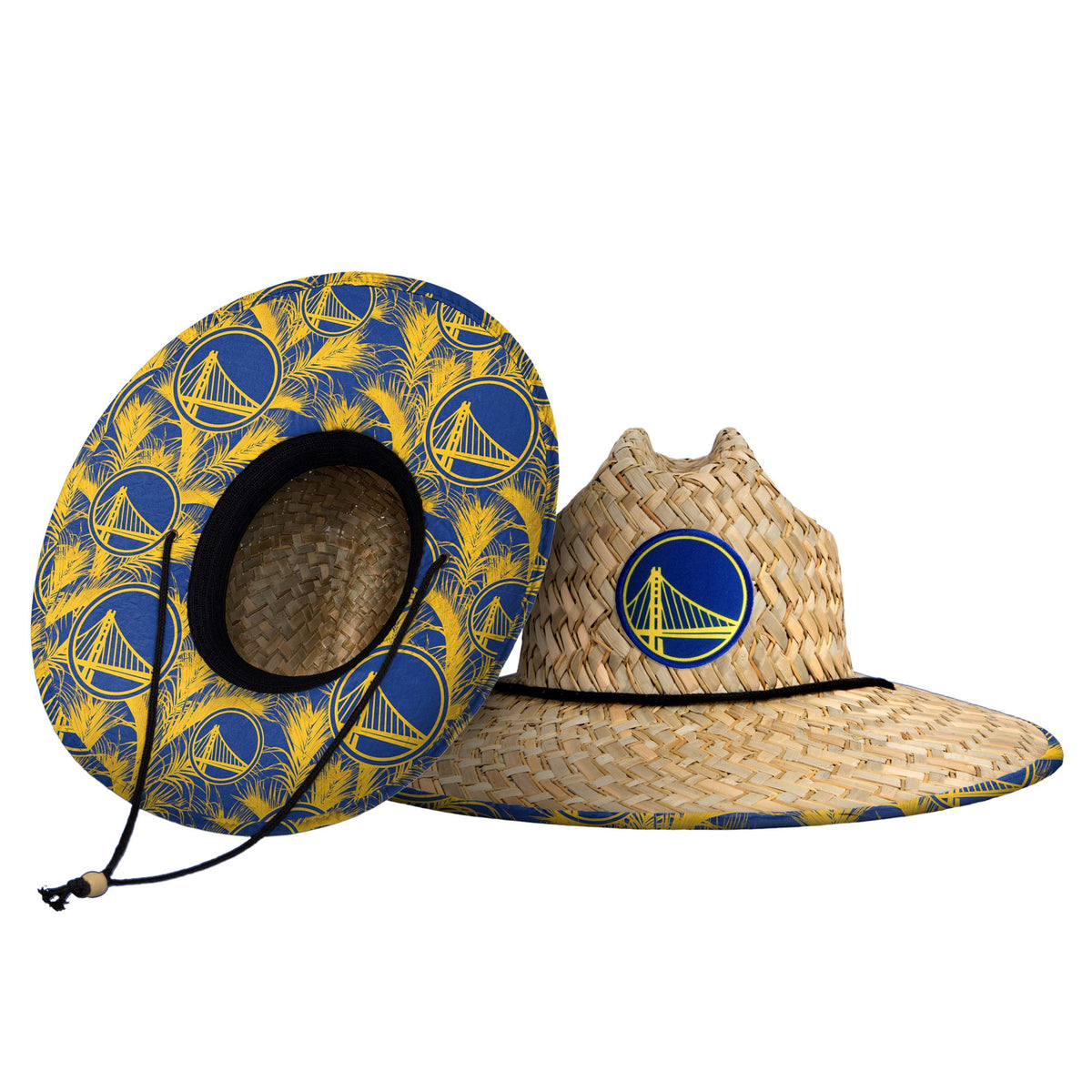 FOCO Men's NCAA College Team Logo Floral Straw Sun Hat
